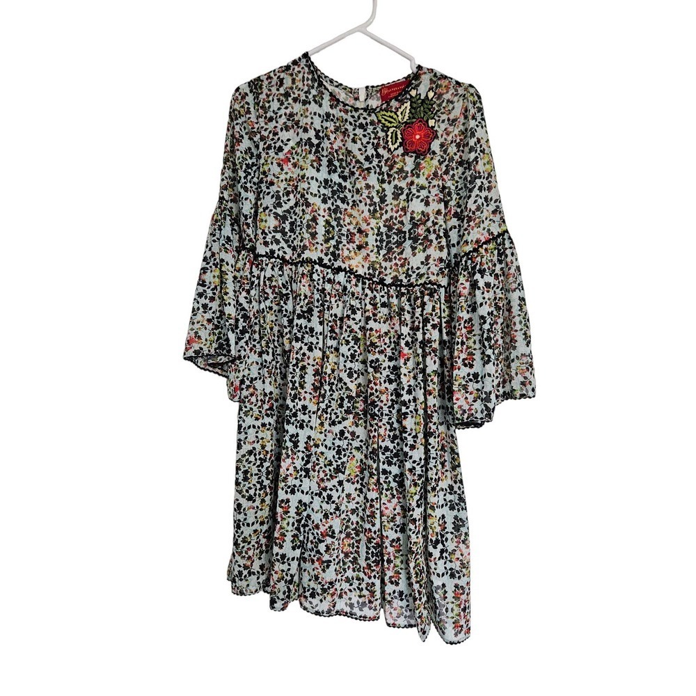 Bhanuni by Jyoti x Anthropologie Libra green floral dress